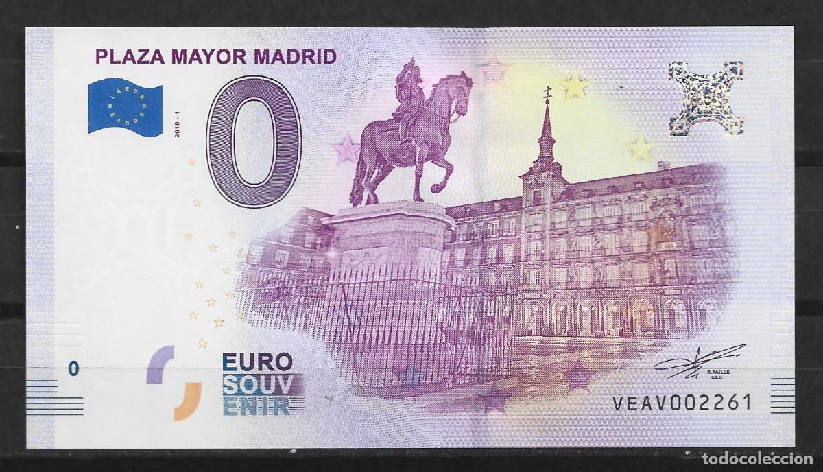 Monedas con errores: Billete tur&iacute;stico. 0&euro;. Plaza Mayor. Madrid. - Foto 1