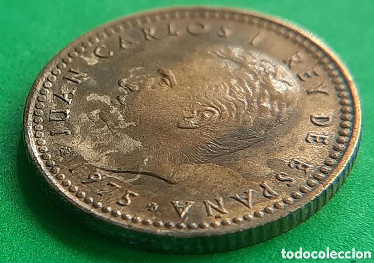 Monedas con errores: (ERROR-ESPA&Ntilde;A)(1975*78) 1 PESETA REMARCADA - Foto 11