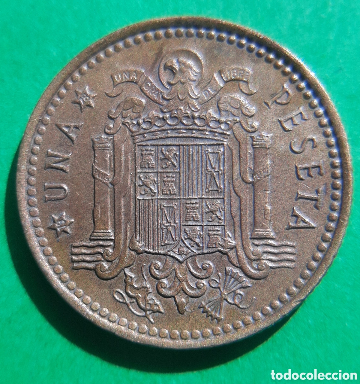 Monedas con errores: (ERROR-ESPA&Ntilde;A)(1975*78) 1 PESETA REMARCADA - Foto 12