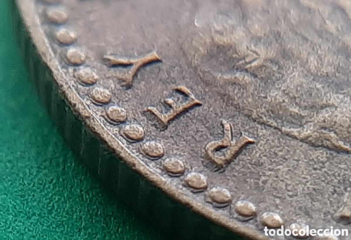 Monedas con errores: (ERROR-ESPA&Ntilde;A)(1980*81) 1 PESETA REMARCADA - Foto 2