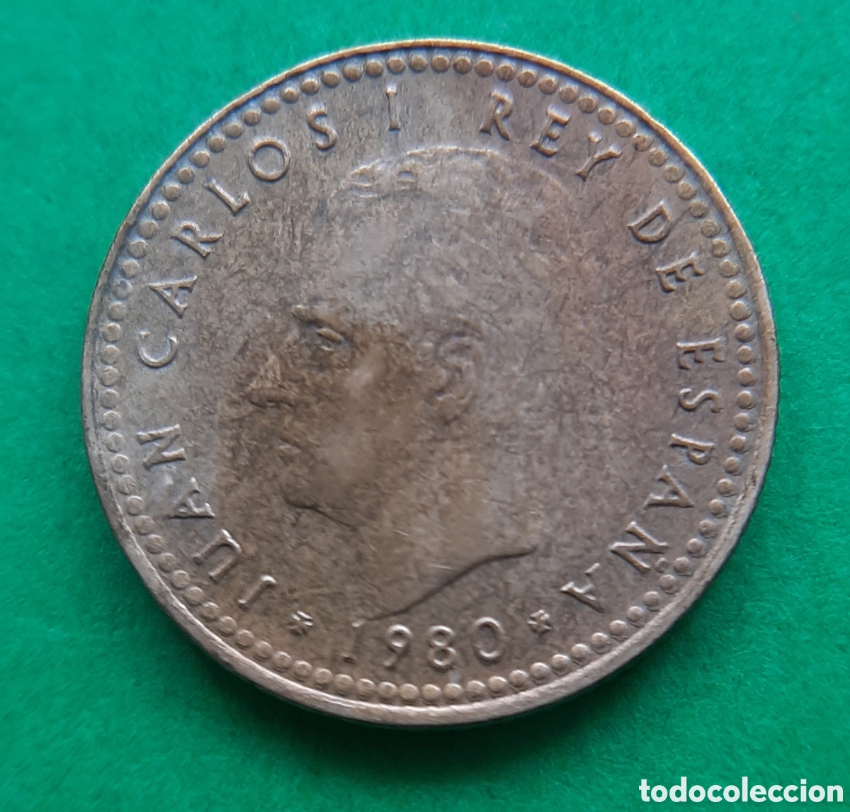 Monedas con errores: (ERROR-ESPA&Ntilde;A)(1980*81) 1 PESETA REMARCADA - Foto 4