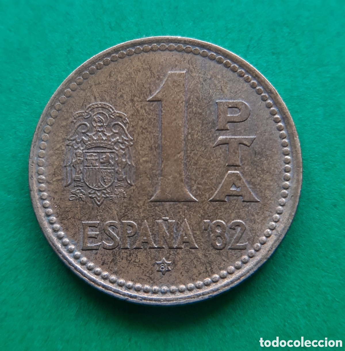 Monedas con errores: (ERROR-ESPA&Ntilde;A)(1980*81) 1 PESETA REMARCADA - Foto 5