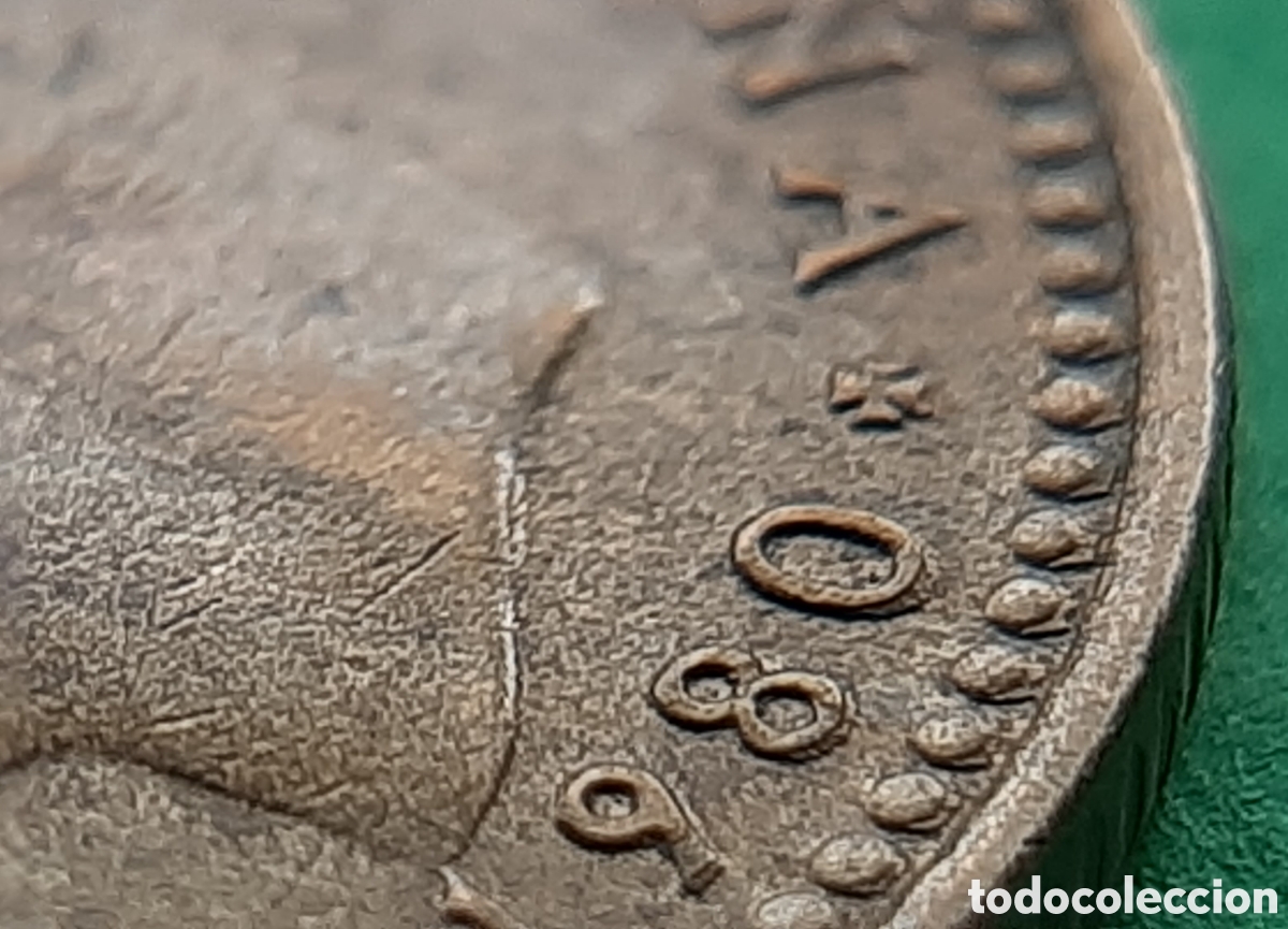 Monedas con errores: (ERROR-ESPA&Ntilde;A)(1980*81) 1 PESETA REMARCADA - Foto 8