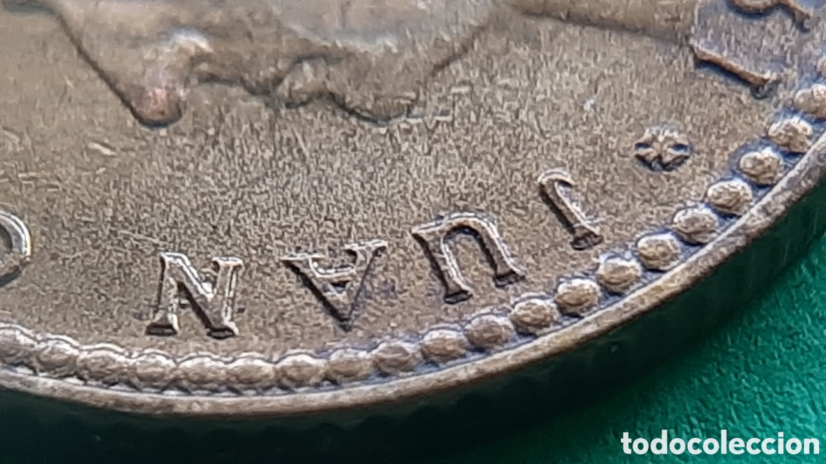 Monedas con errores: (ERROR-ESPA&Ntilde;A)(1975*80) 1 PESETA REMARCADA - Foto 2