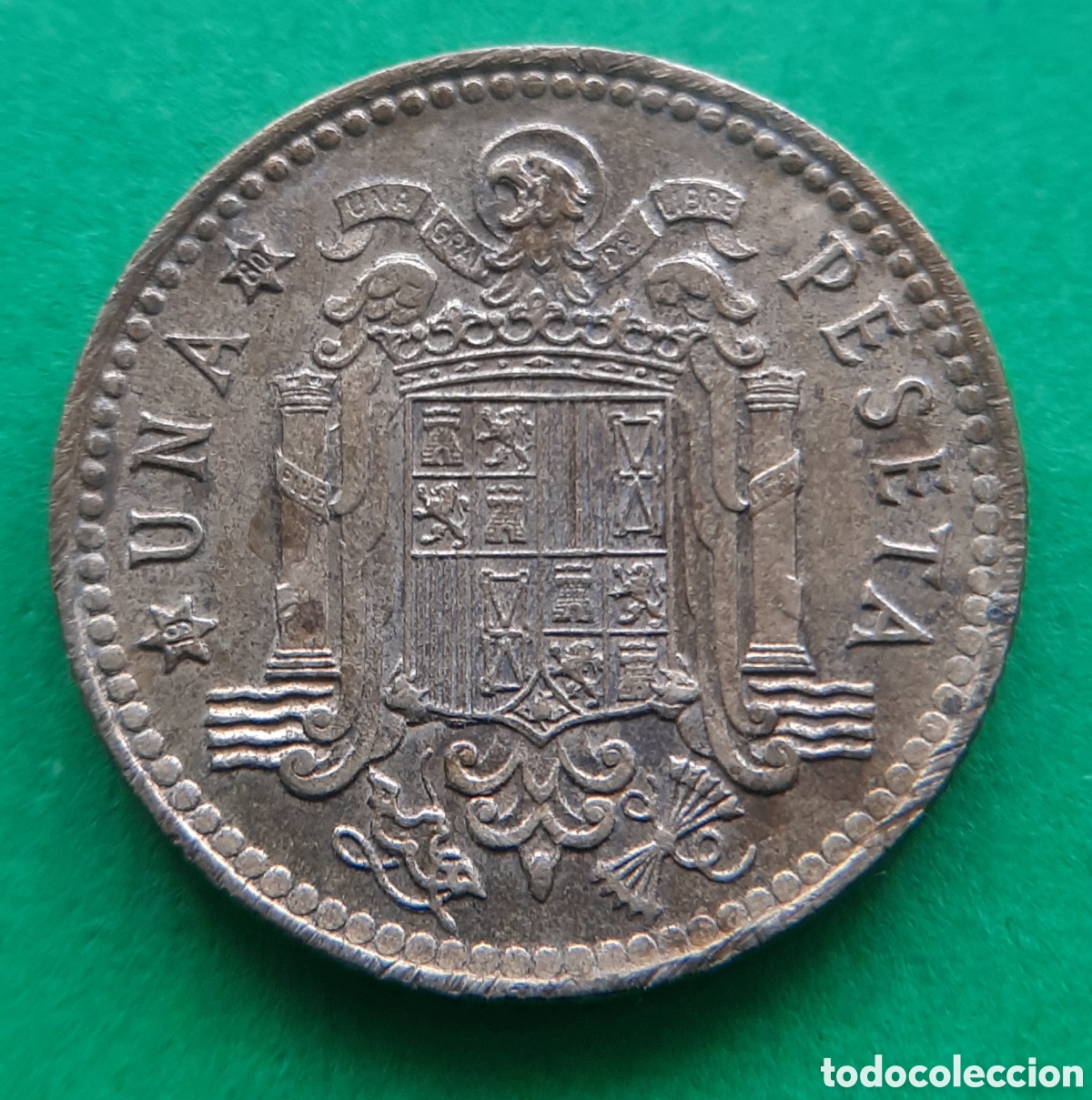 Monedas con errores: (ERROR-ESPA&Ntilde;A)(1975*80) 1 PESETA REMARCADA - Foto 4
