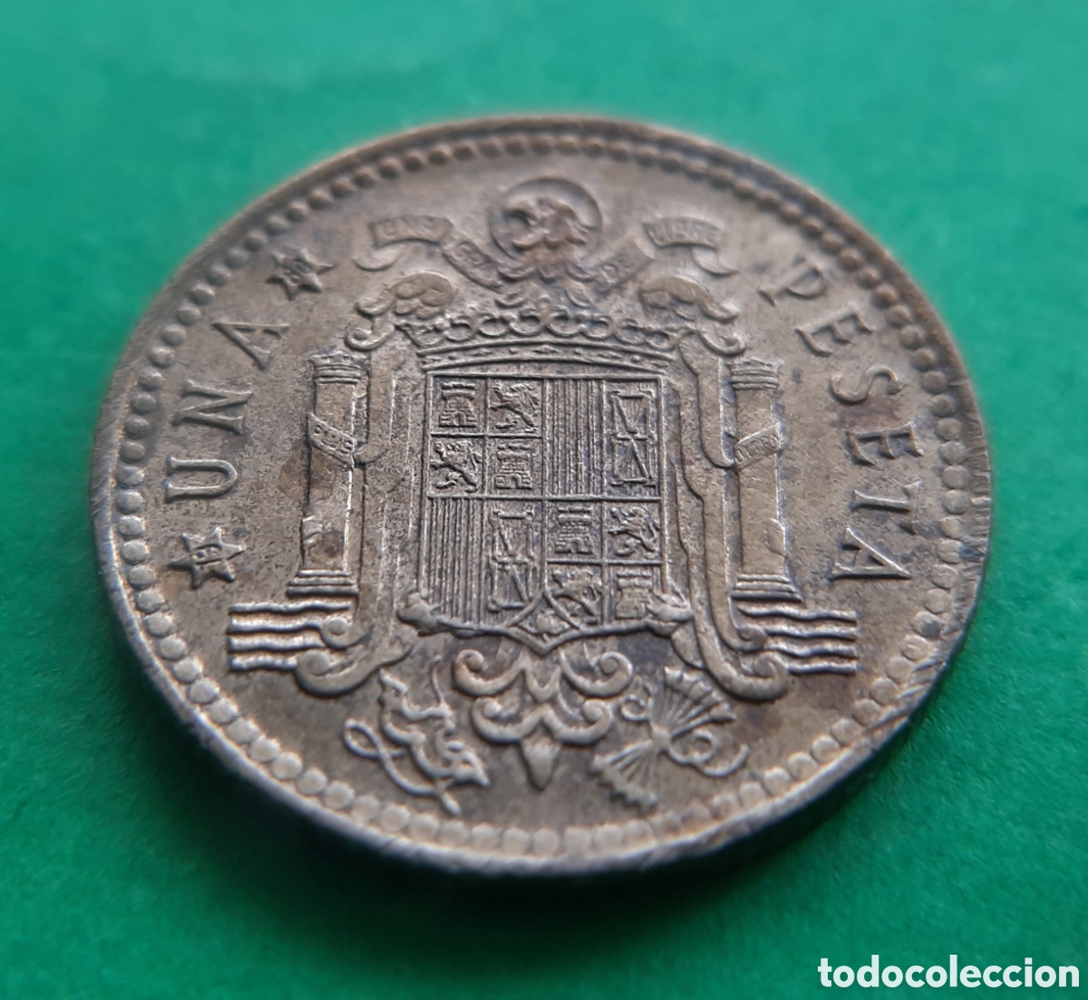 Monedas con errores: (ERROR-ESPA&Ntilde;A)(1975*80) 1 PESETA REMARCADA - Foto 6