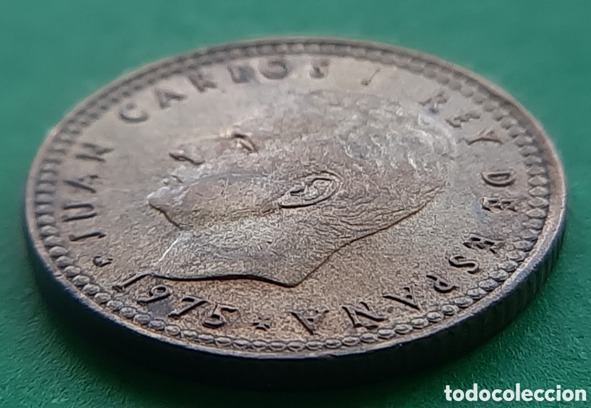 Monedas con errores: (ERROR-ESPA&Ntilde;A)(1975*80) 1 PESETA REMARCADA - Foto 13