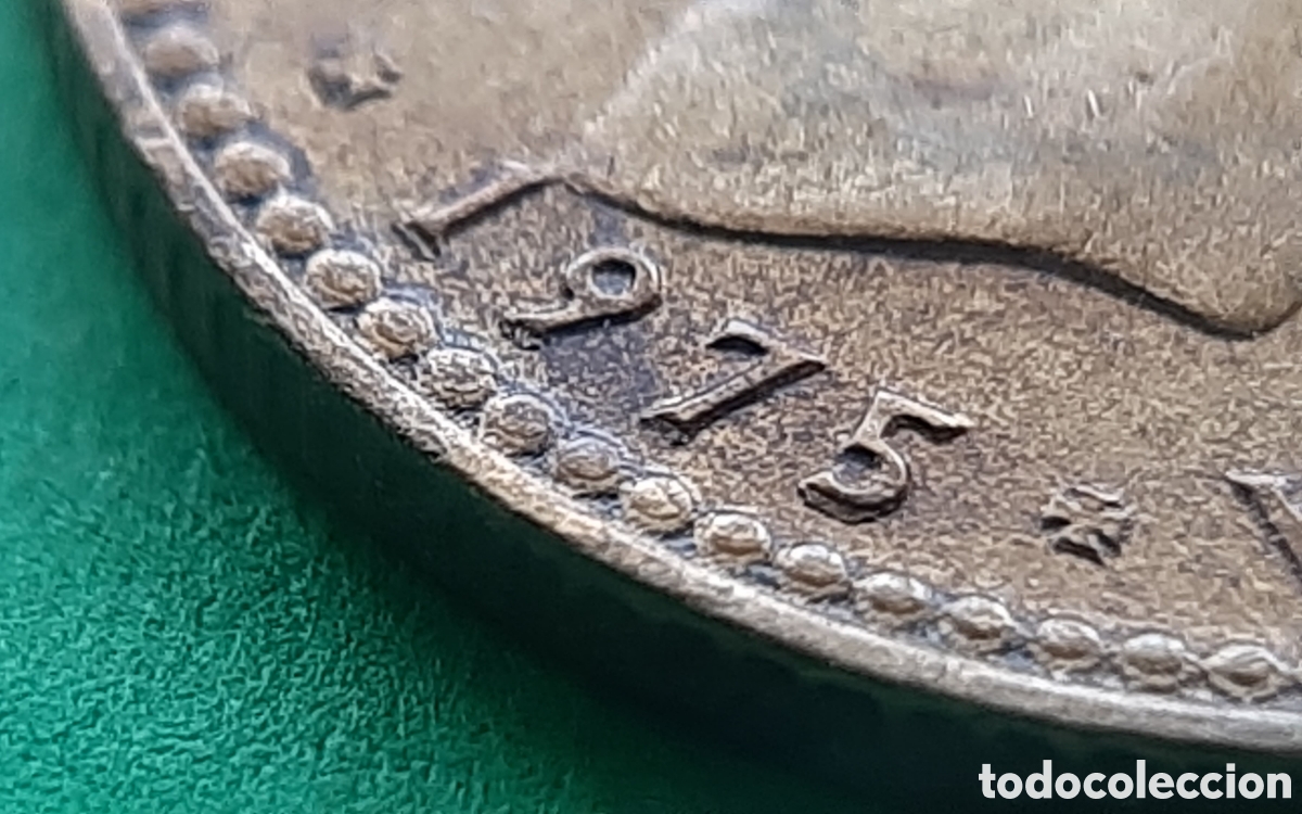 Monedas con errores: (ERROR-ESPA&Ntilde;A)(1975*80) 1 PESETA REMARCADA - Foto 1