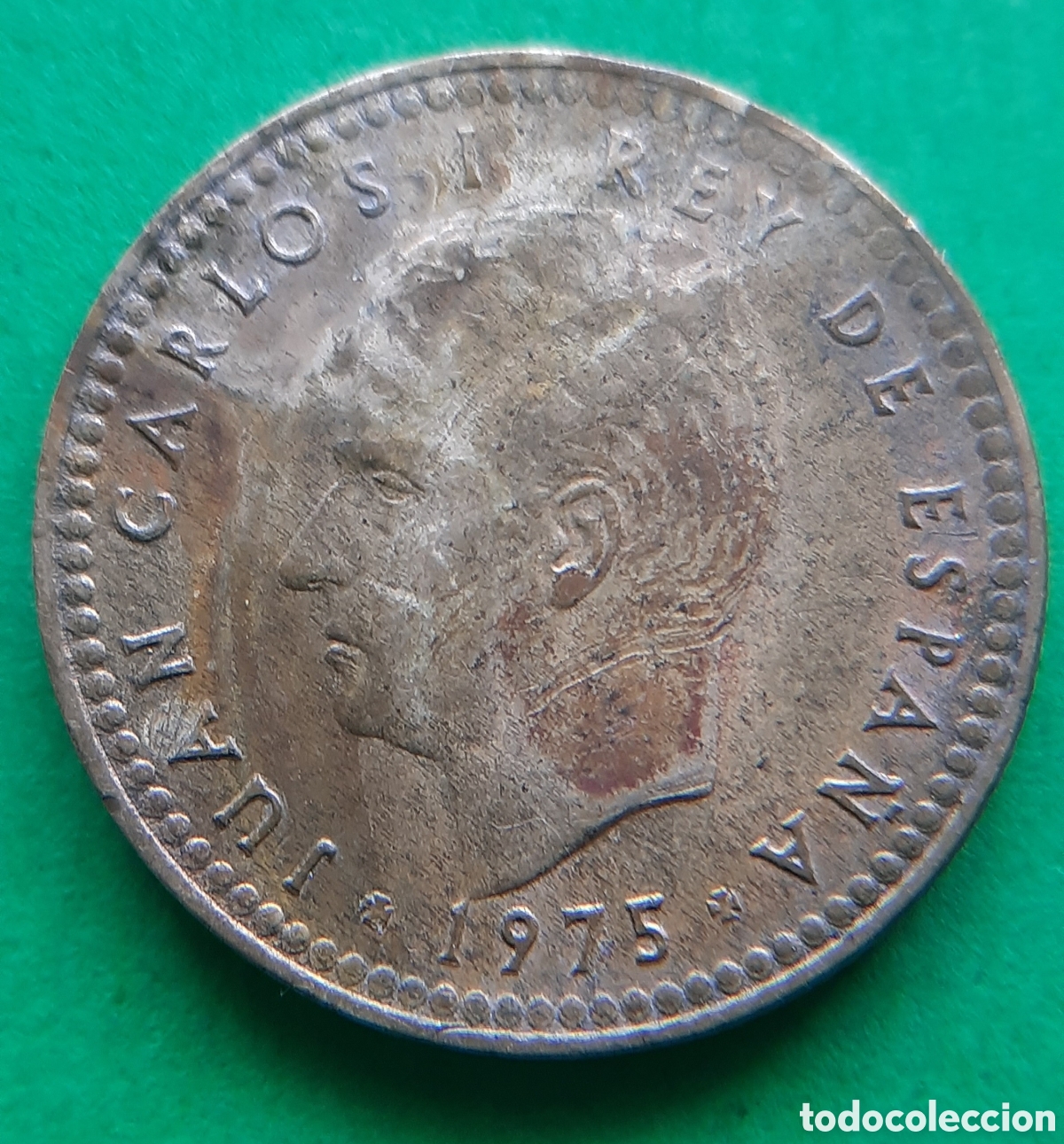 Monedas con errores: (ERROR-ESPA&Ntilde;A)(1975*80) 1 PESETA REMARCADA - Foto 3