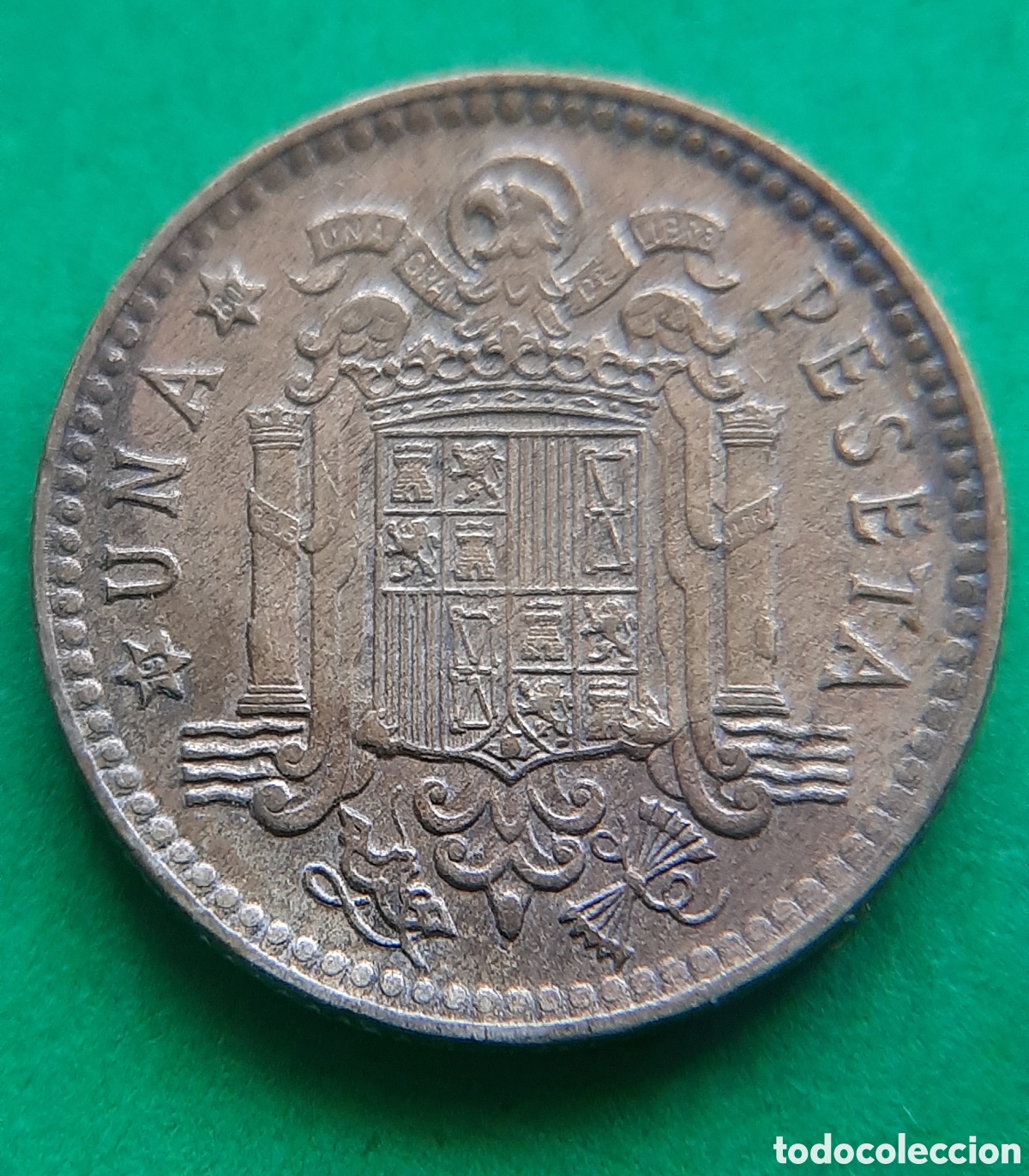 Monedas con errores: (ERROR-ESPA&Ntilde;A)(1975*80) 1 PESETA REMARCADA - Foto 5