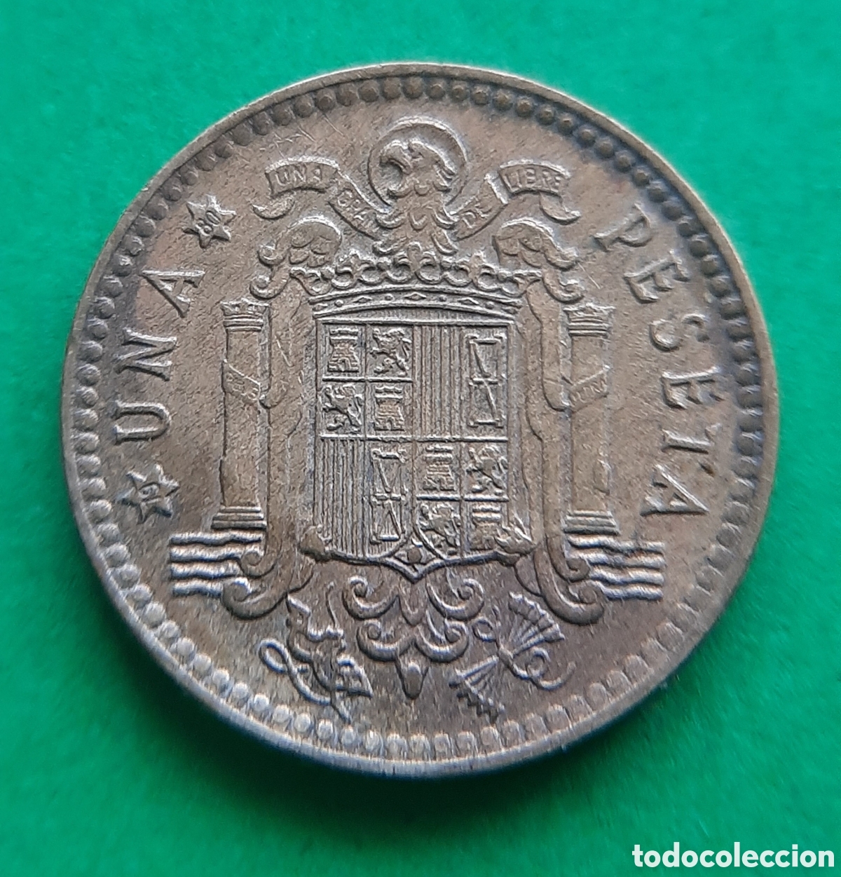 Monedas con errores: (ERROR-ESPA&Ntilde;A)(1975*80) 1 PESETA REMARCADA - Foto 6