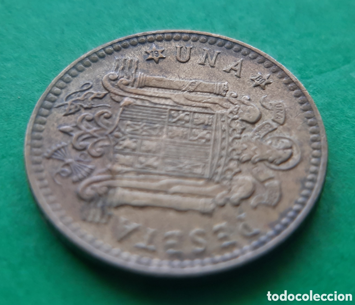 Monedas con errores: (ERROR-ESPA&Ntilde;A)(1975*80) 1 PESETA REMARCADA - Foto 7