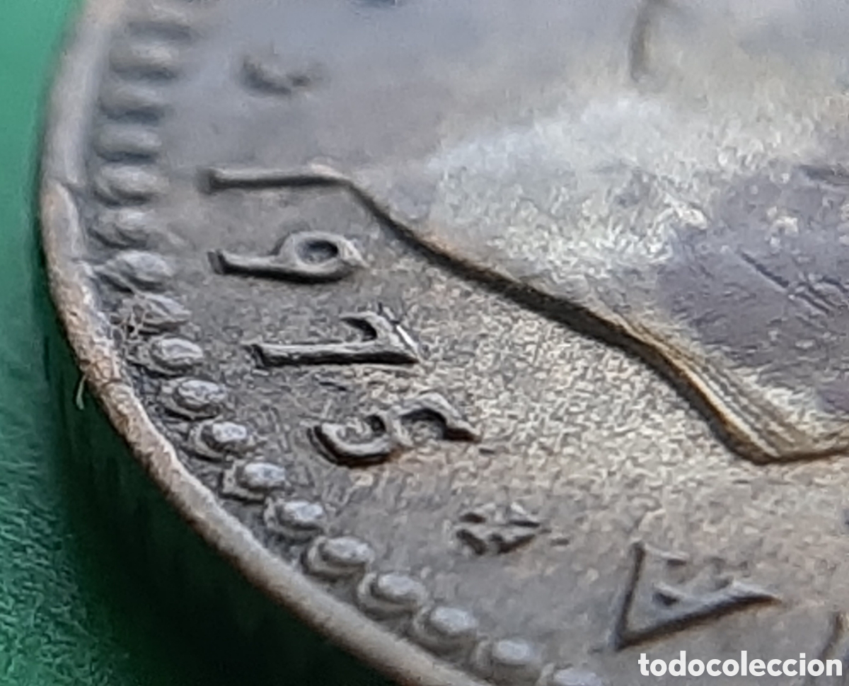 Monedas con errores: (ERROR-ESPA&Ntilde;A)(1975*80) 1 PESETA REMARCADA - Foto 1