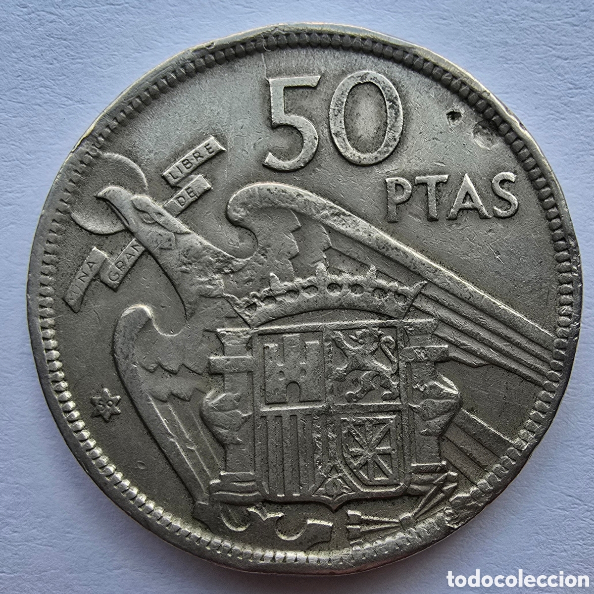 Monedas con errores: Moneda con error de acu&ntilde;acion Espa&ntilde;ola. - Foto 2