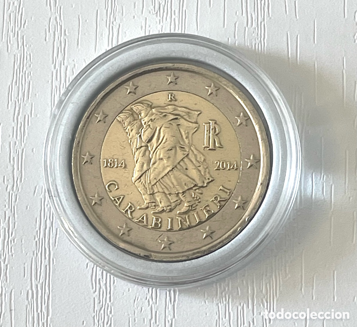 Monedas con errores: Moneda de 2 euros Italia 2014 - Foto 1