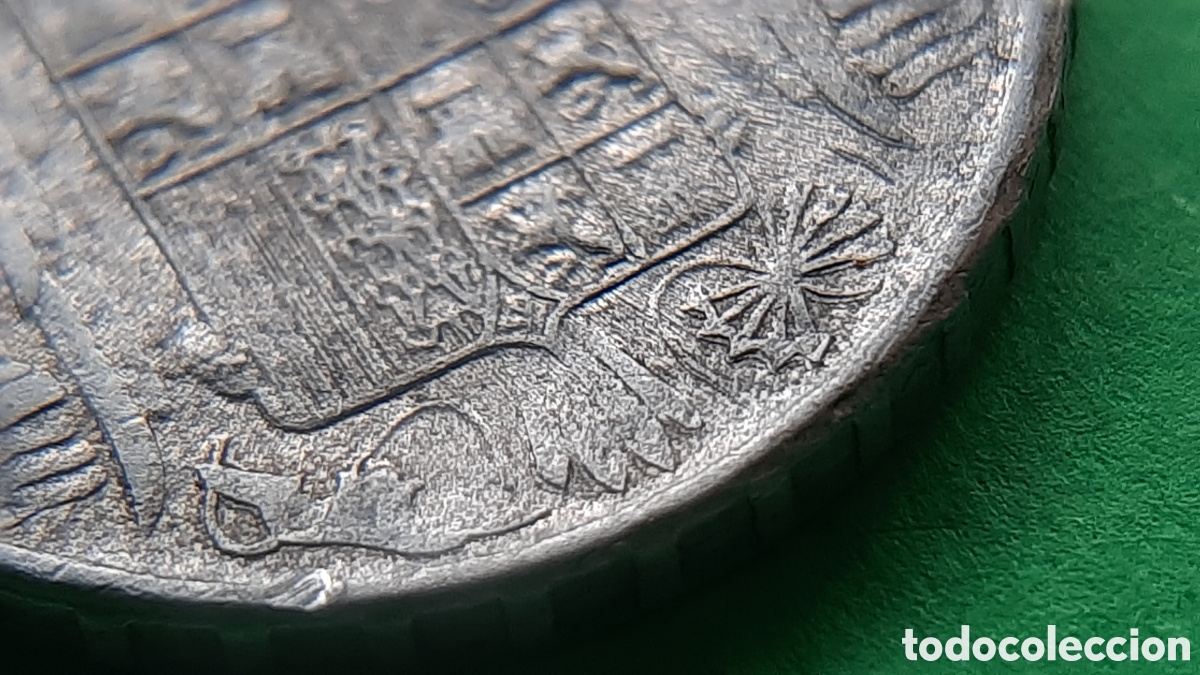 Monedas con errores: (ERROR-ESPA&Ntilde;A)(1945)(ALUMINIO) 10 C&Eacute;NTIMOS LANCERO - Foto 12