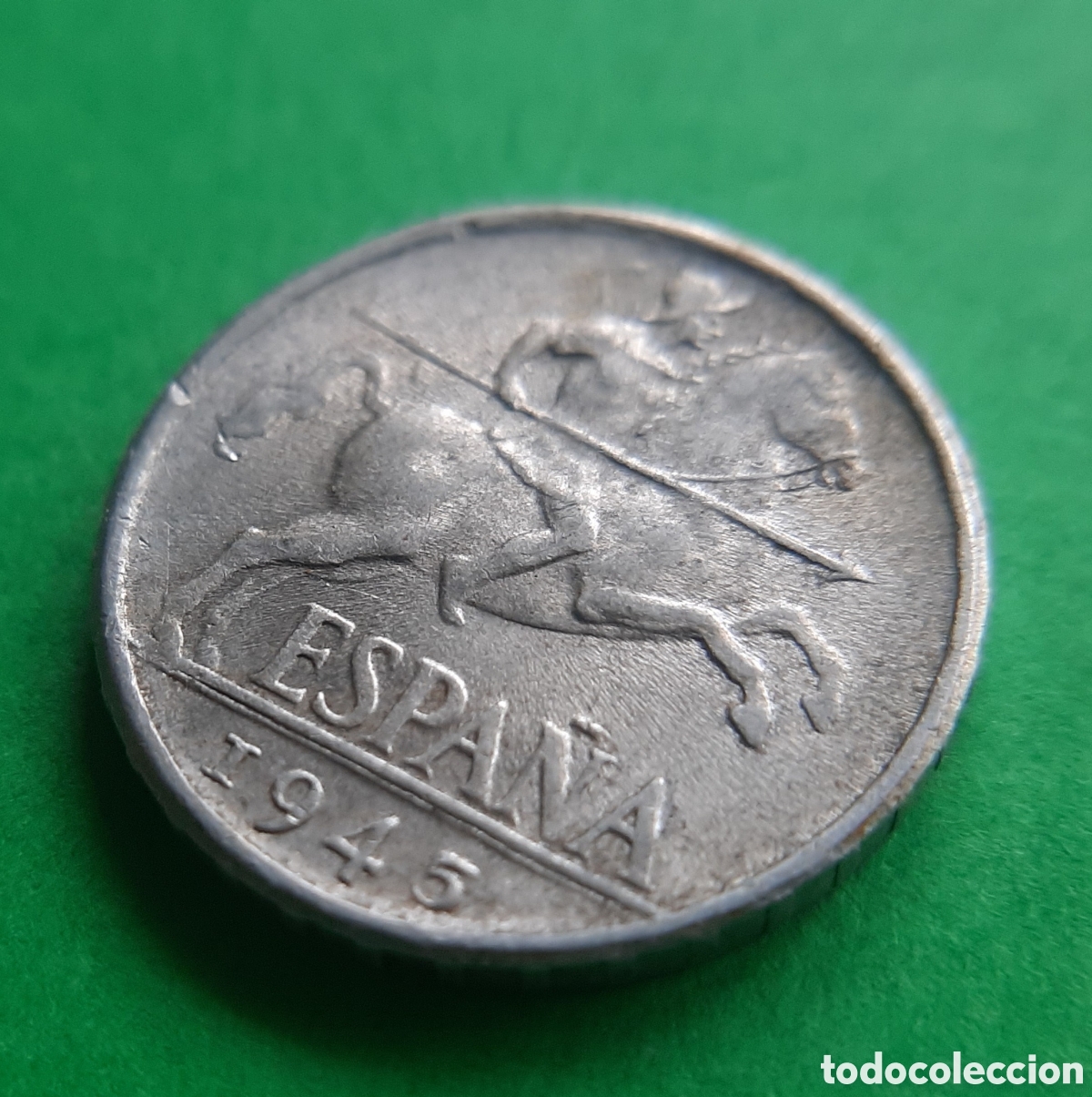 Monedas con errores: (ERROR-ESPA&Ntilde;A)(1945)(ALUMINIO) 10 C&Eacute;NTIMOS LANCERO - Foto 15