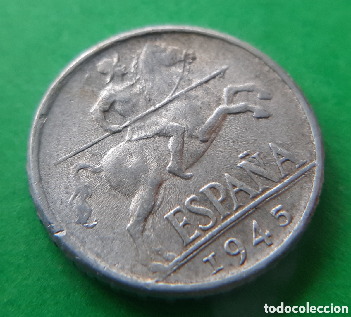 Monedas con errores: (ERROR-ESPA&Ntilde;A)(1945)(ALUMINIO) 10 C&Eacute;NTIMOS LANCERO - Foto 16