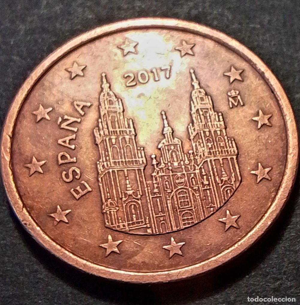 Monedas con errores: Error Variante 5 ctns 2017 Reverso con mucho excceso de material y canto - Foto 1