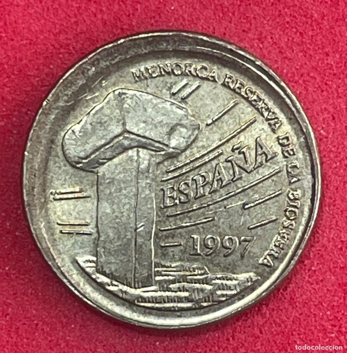 Monedas con errores: * ERROR ESCASISIMO * 5 PESETAS A&Ntilde;O 1997 DESPLAZADA. - Foto 2