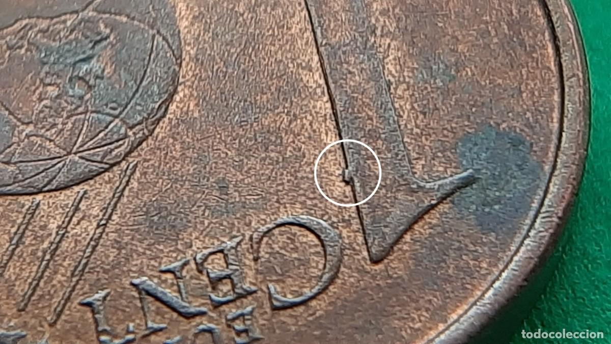 Monedas con errores: (ERROR-ESPA&Ntilde;A)(2013) 1 C&Eacute;NTIMO CON EXCESO DE METAL - Foto 1