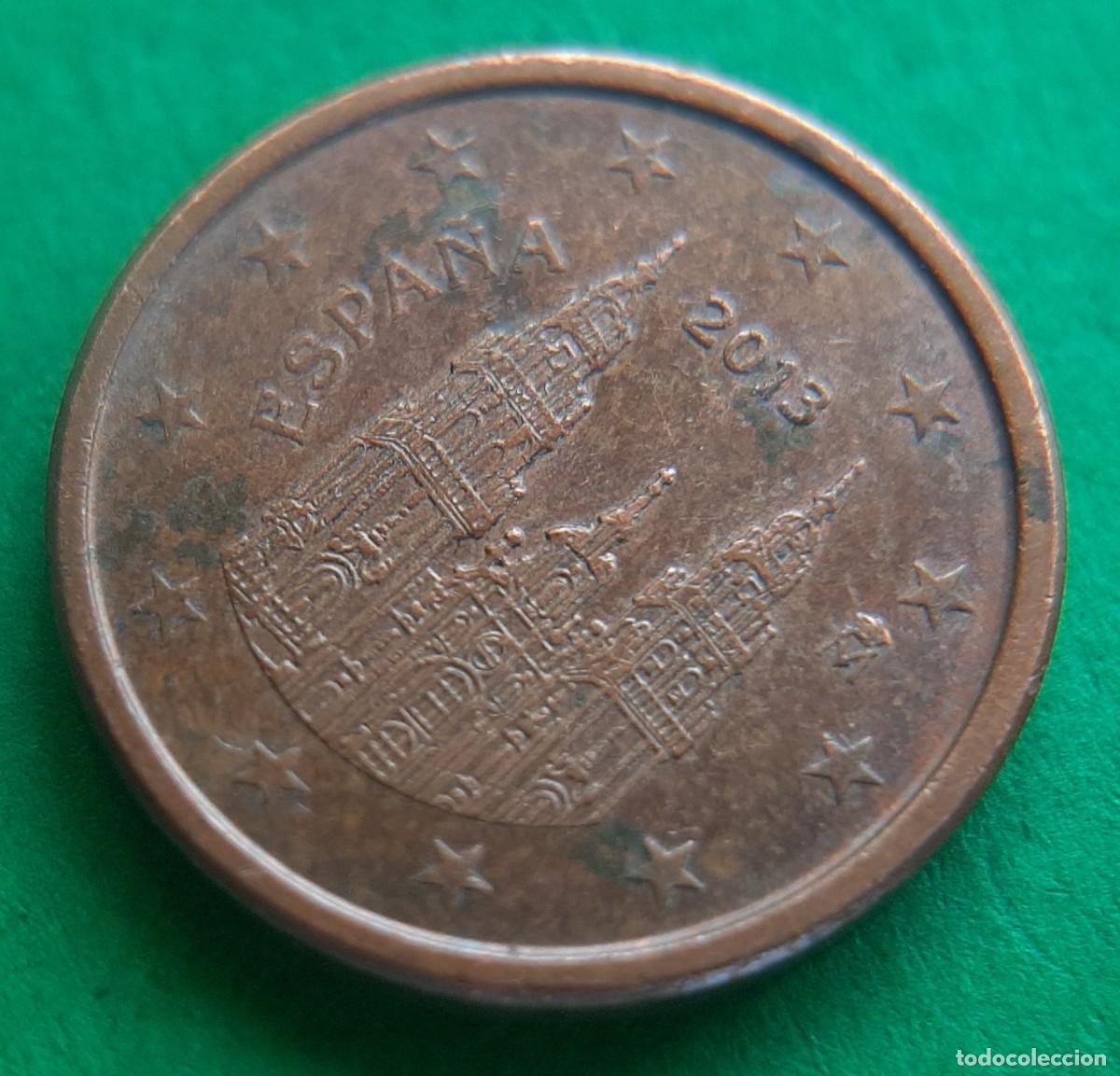 Monedas con errores: (ERROR-ESPA&Ntilde;A)(2013) 1 C&Eacute;NTIMO CON EXCESO DE METAL - Foto 13