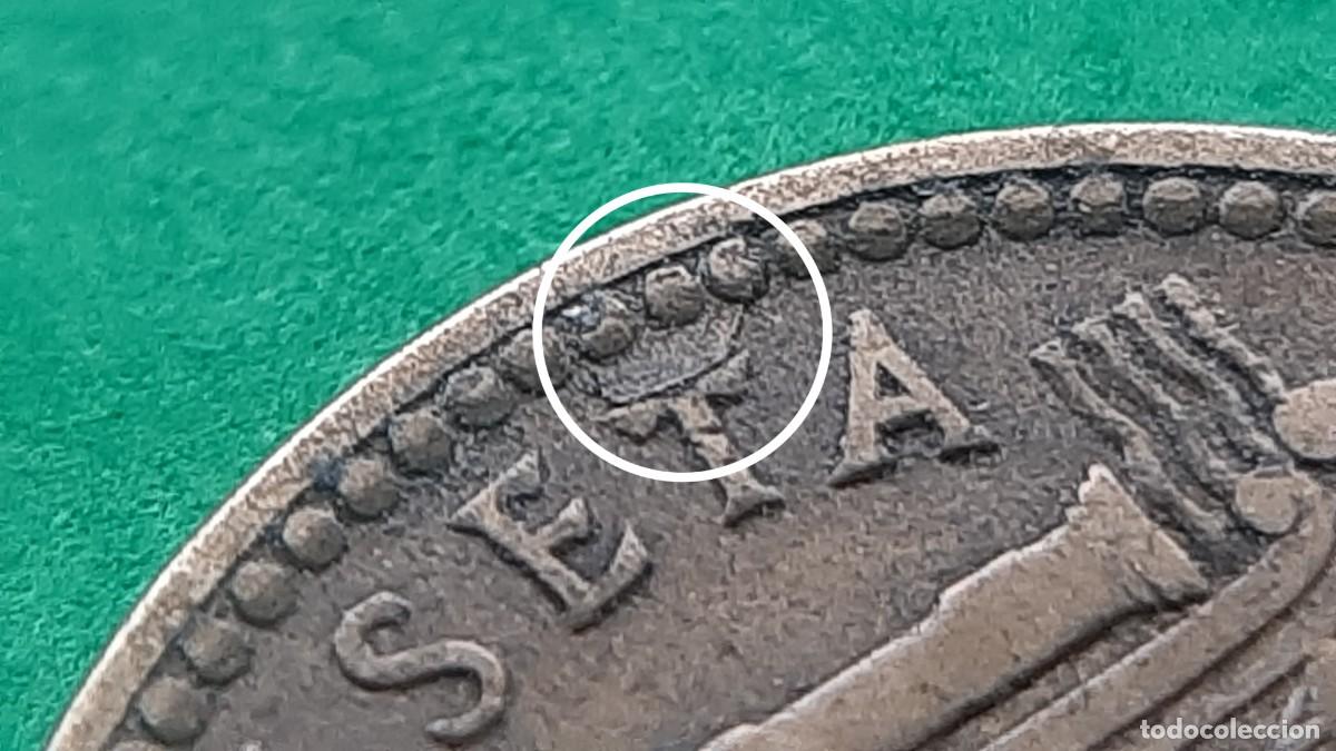 Monedas con errores: (ERROR-ESPA&Ntilde;A)(1953*62) 1 PESETA CON HOJITAS - Foto 15