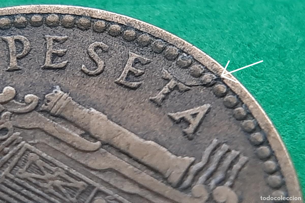Monedas con errores: (ERROR-ESPA&Ntilde;A)(1953*62) 1 PESETA CON HOJITAS - Foto 22
