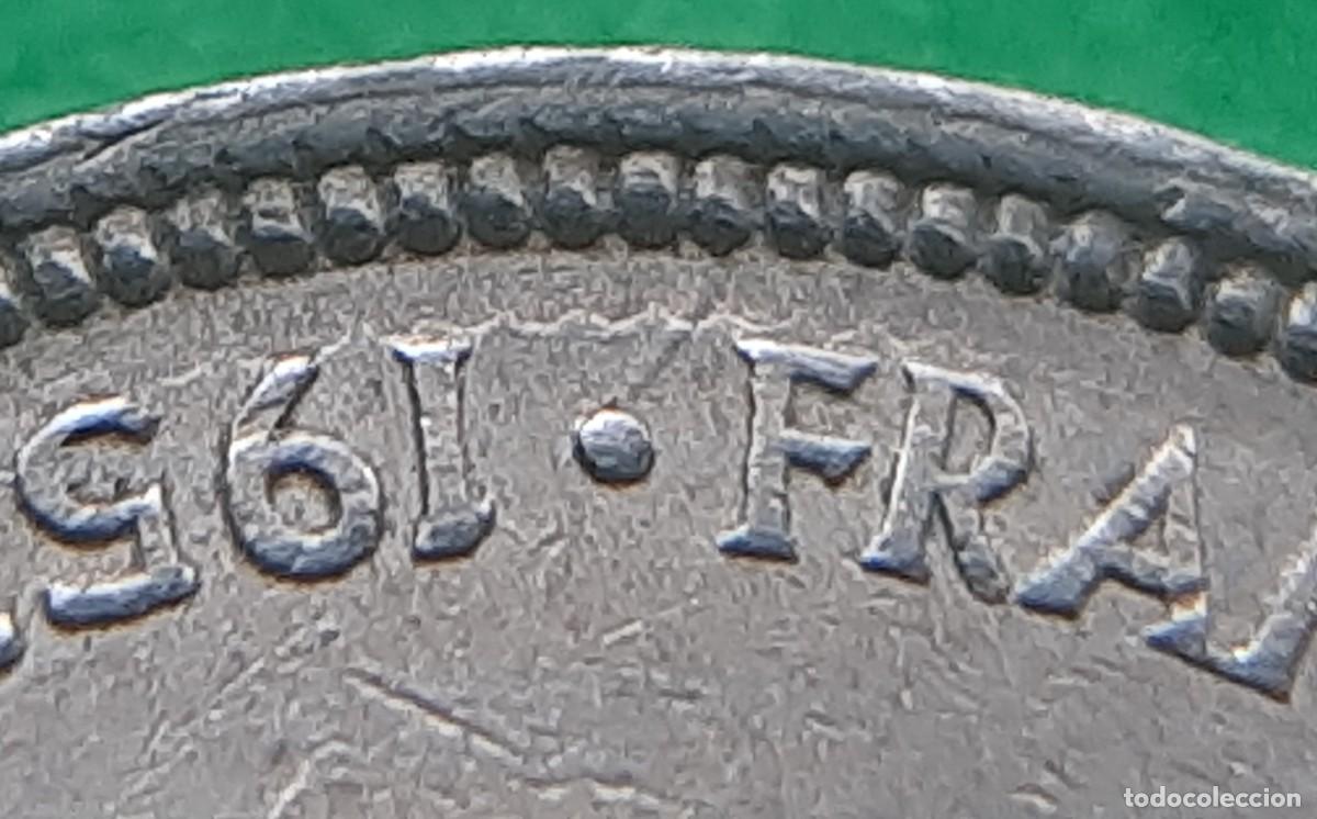 Monedas con errores: (ERROR-ESPA&Ntilde;A)(1957*58) 5 PESETAS CON REPINTE - Foto 8