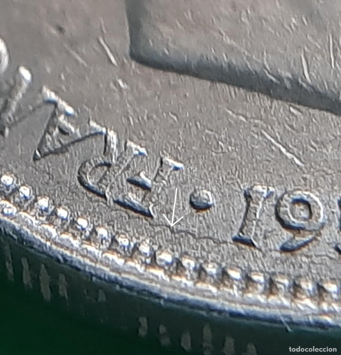 Monedas con errores: (ERROR-ESPA&Ntilde;A)(1957*58) 5 PESETAS CON REPINTE - Foto 11