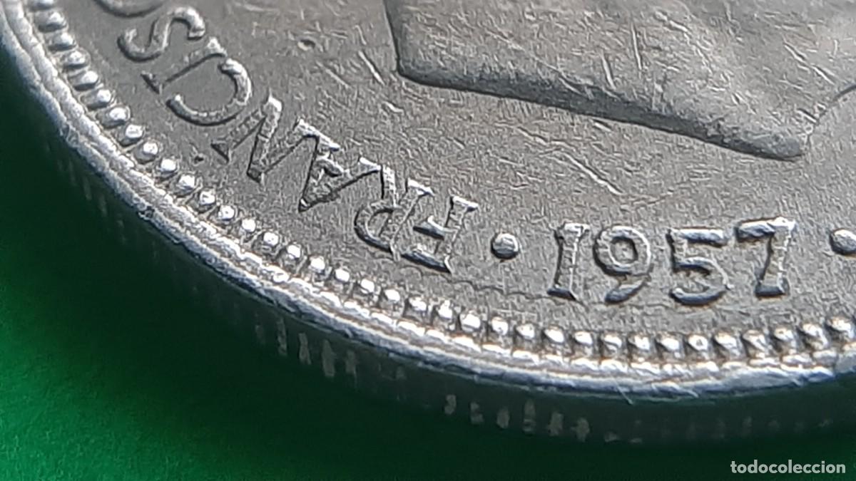 Monedas con errores: (ERROR-ESPA&Ntilde;A)(1957*58) 5 PESETAS CON REPINTE - Foto 13