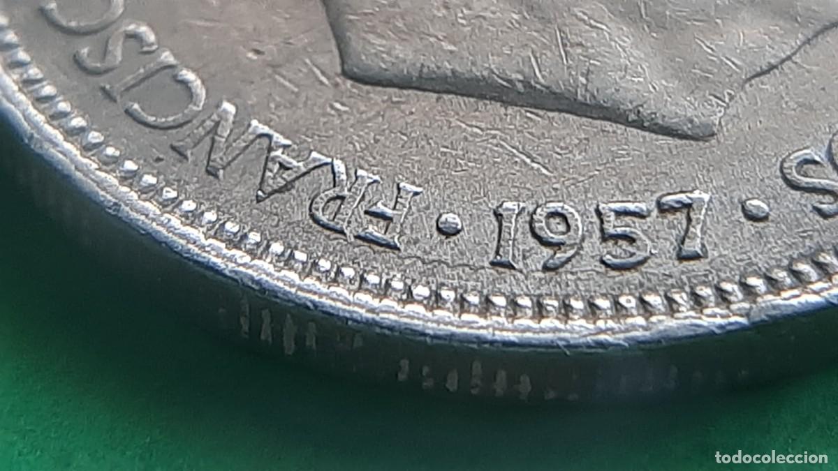 Monedas con errores: (ERROR-ESPA&Ntilde;A)(1957*58) 5 PESETAS CON REPINTE - Foto 16