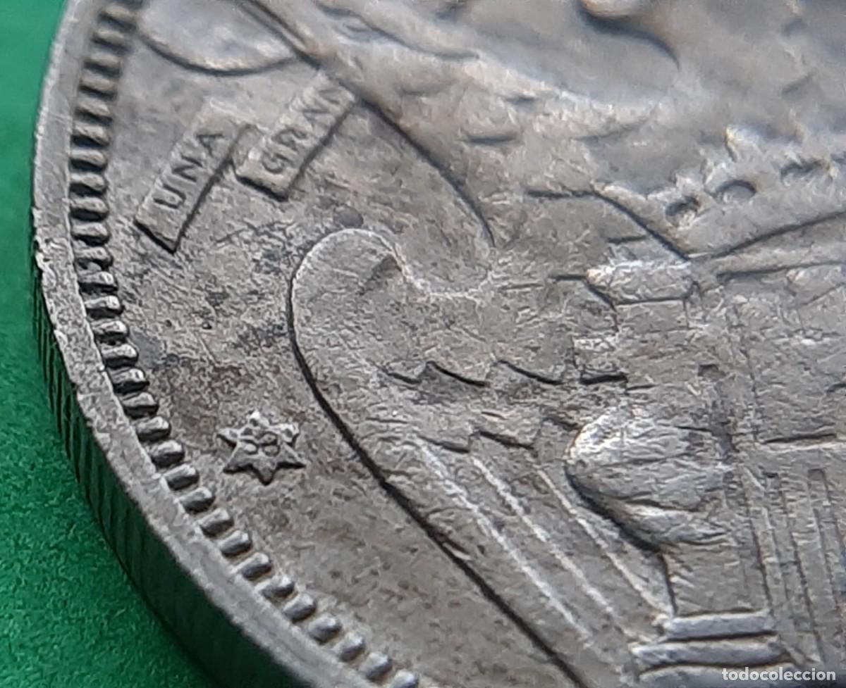 Monedas con errores: (ERROR-ESPA&Ntilde;A)(1957*58) 5 PESETAS CON REPINTE - Foto 20