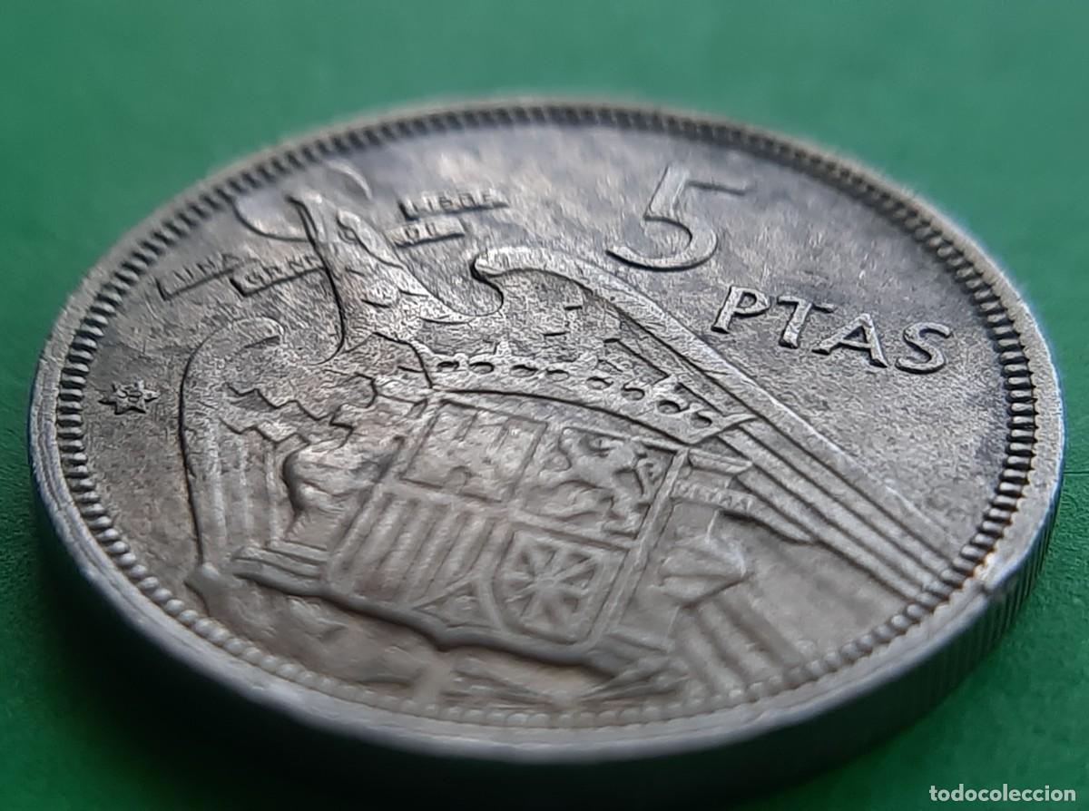 Monedas con errores: (ERROR-ESPA&Ntilde;A)(1957*58) 5 PESETAS CON REPINTE - Foto 21