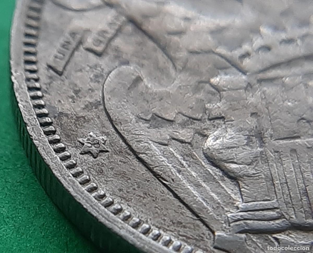 Monedas con errores: (ERROR-ESPA&Ntilde;A)(1957*58) 5 PESETAS CON REPINTE - Foto 23