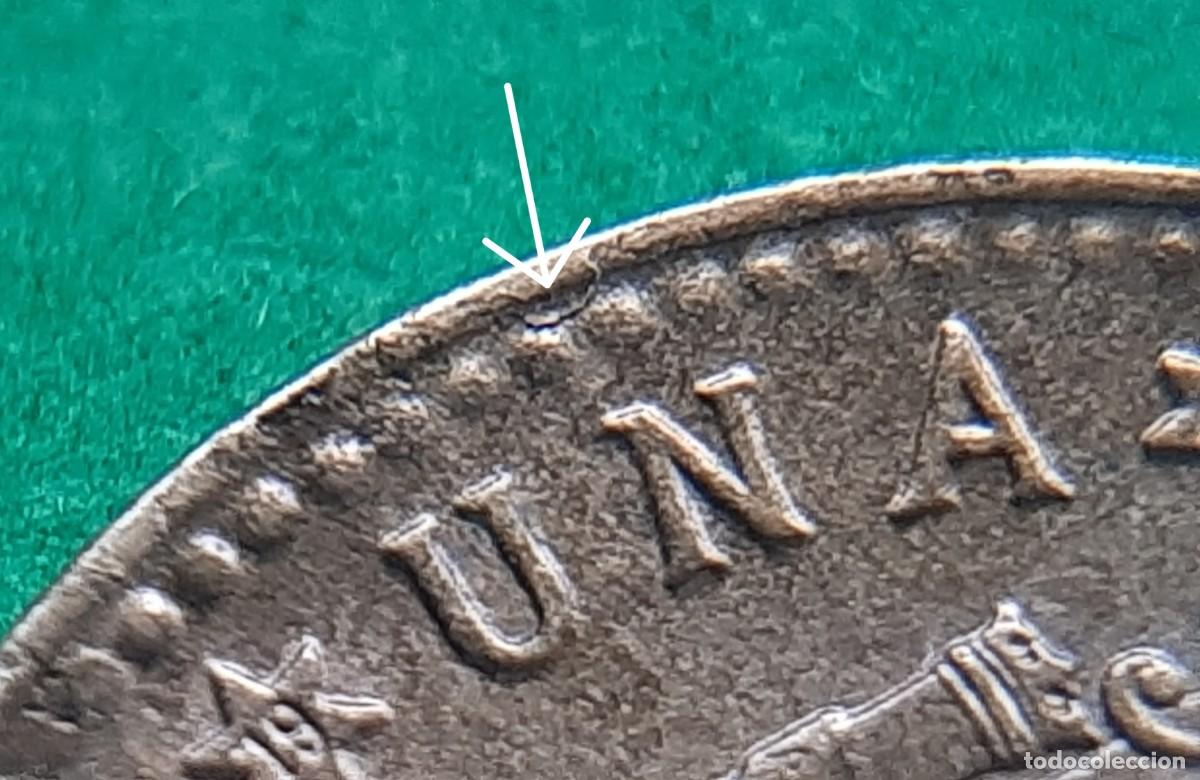 Monedas con errores: (ERROR-ESPA&Ntilde;A)(1966*67) 1 PESETA CON REPINTE EN ANVERSO Y REVERSO - Foto 3