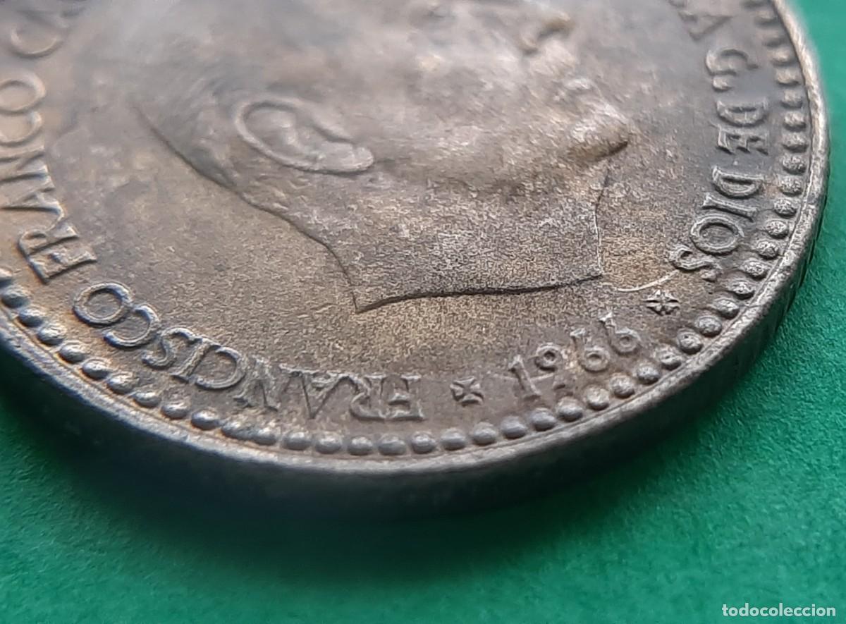 Monedas con errores: (ERROR-ESPA&Ntilde;A)(1966*67) 1 PESETA CON REPINTE EN ANVERSO Y REVERSO - Foto 7