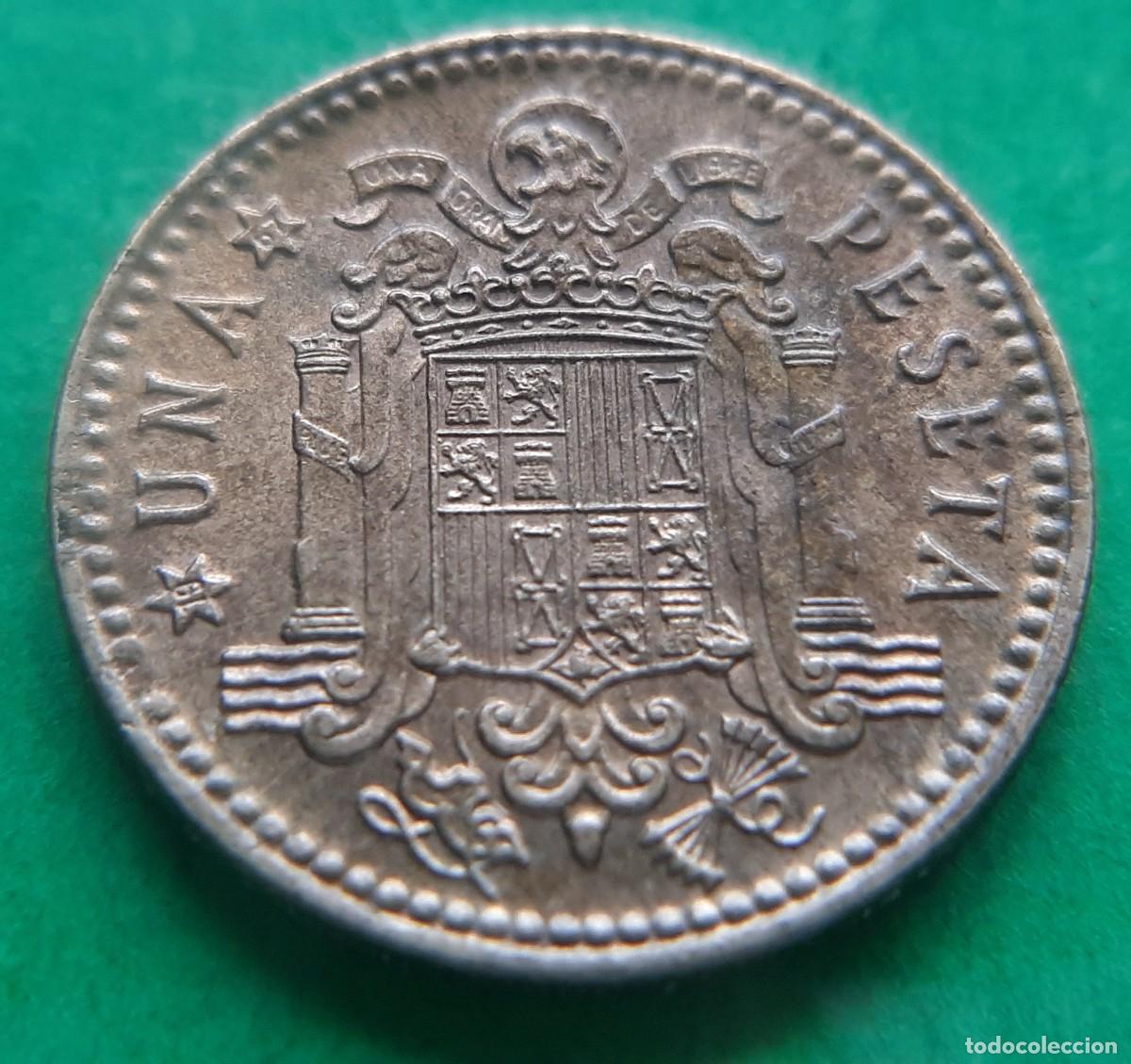Monedas con errores: (ERROR-ESPA&Ntilde;A)(1966*67) 1 PESETA CON REPINTE EN ANVERSO Y REVERSO - Foto 8