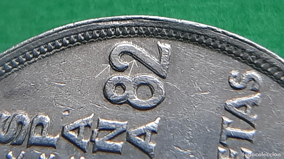 Monedas con errores: (ERROR-ESPA&Ntilde;A)(1980*80) 25 PESETAS CON LEYENDA REMARCADA - Foto 2