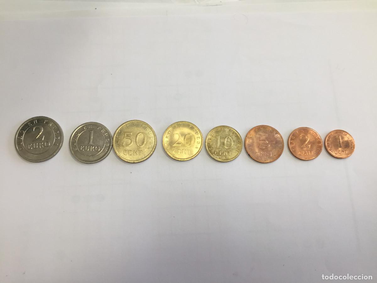 Monedas con errores: LOTE COMPLETO DE EUROS DE PRUEVA CHURRIANA - Foto 1