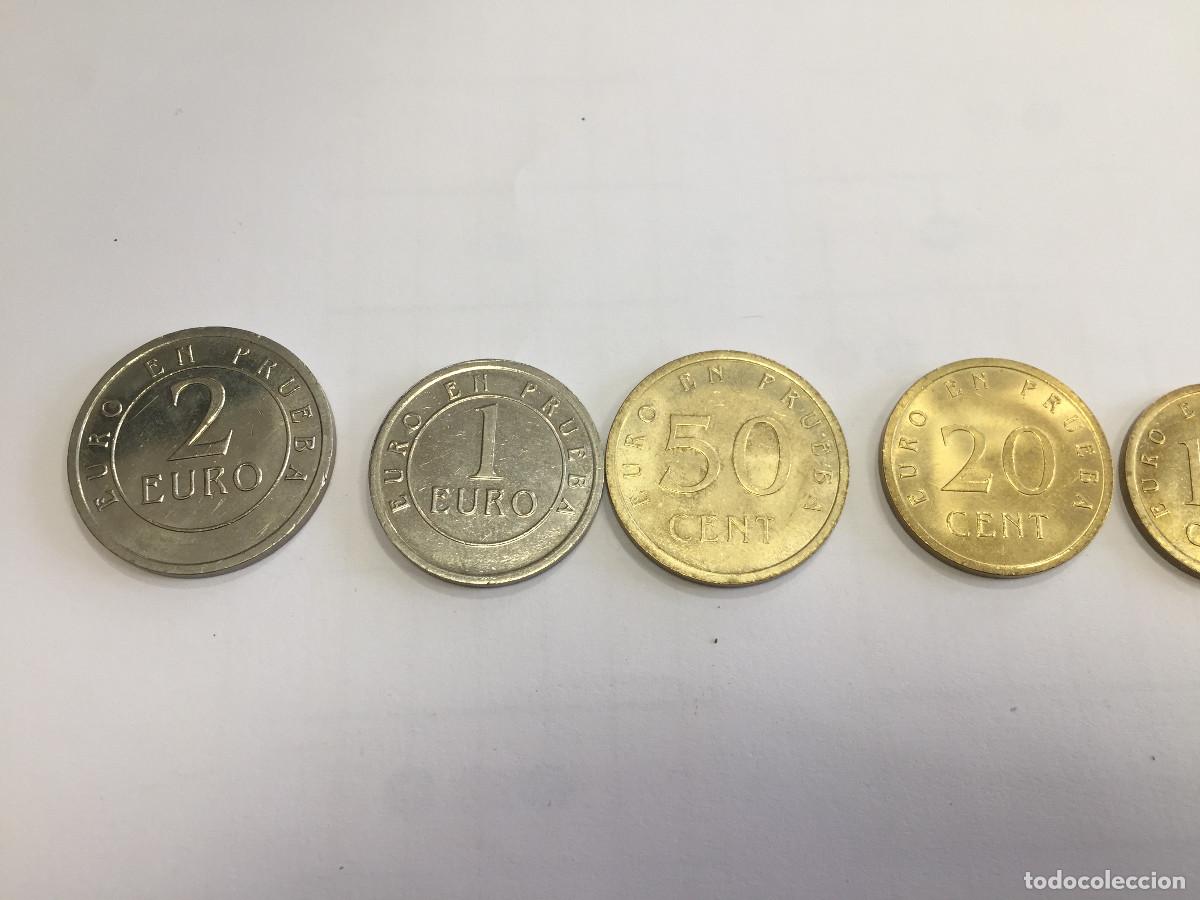 Monedas con errores: LOTE COMPLETO DE EUROS DE PRUEVA CHURRIANA - Foto 2
