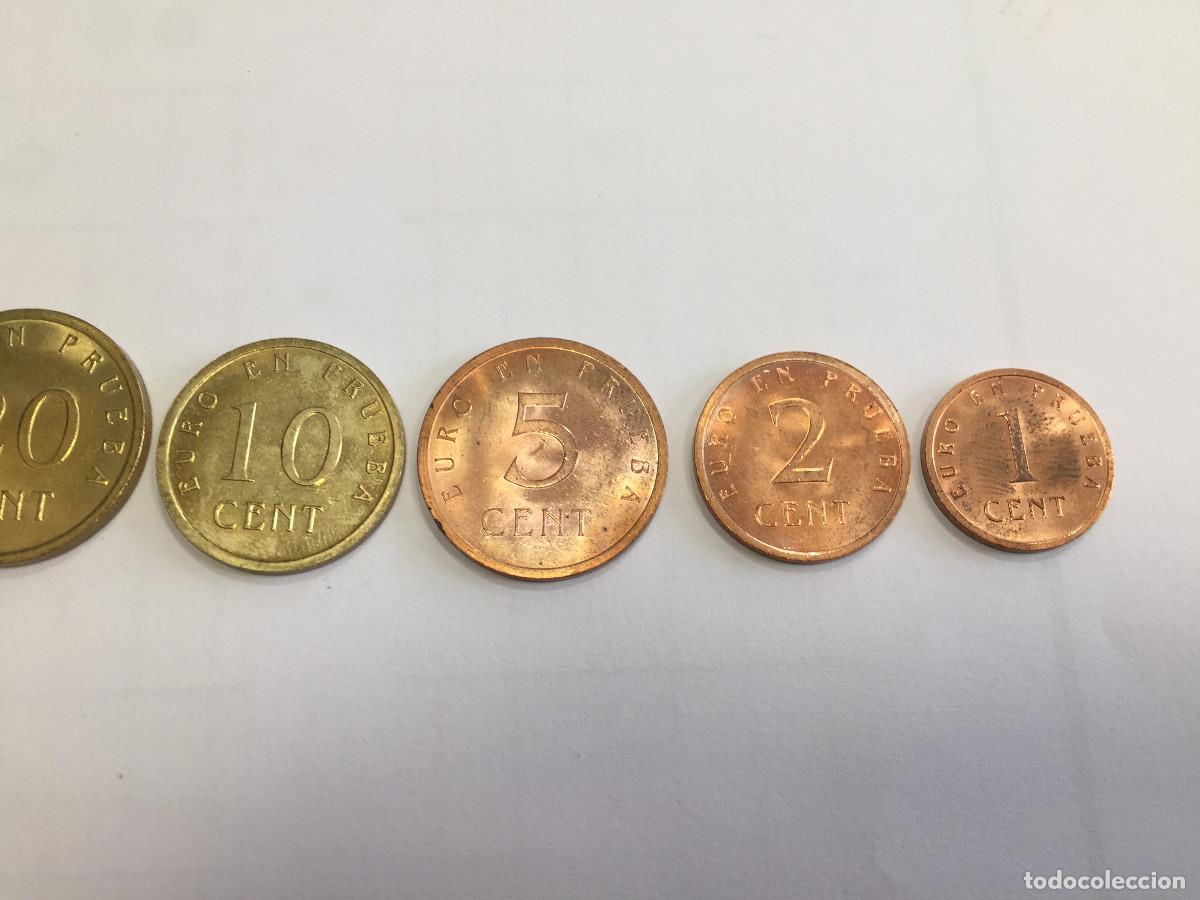 Monedas con errores: LOTE COMPLETO DE EUROS DE PRUEVA CHURRIANA - Foto 3