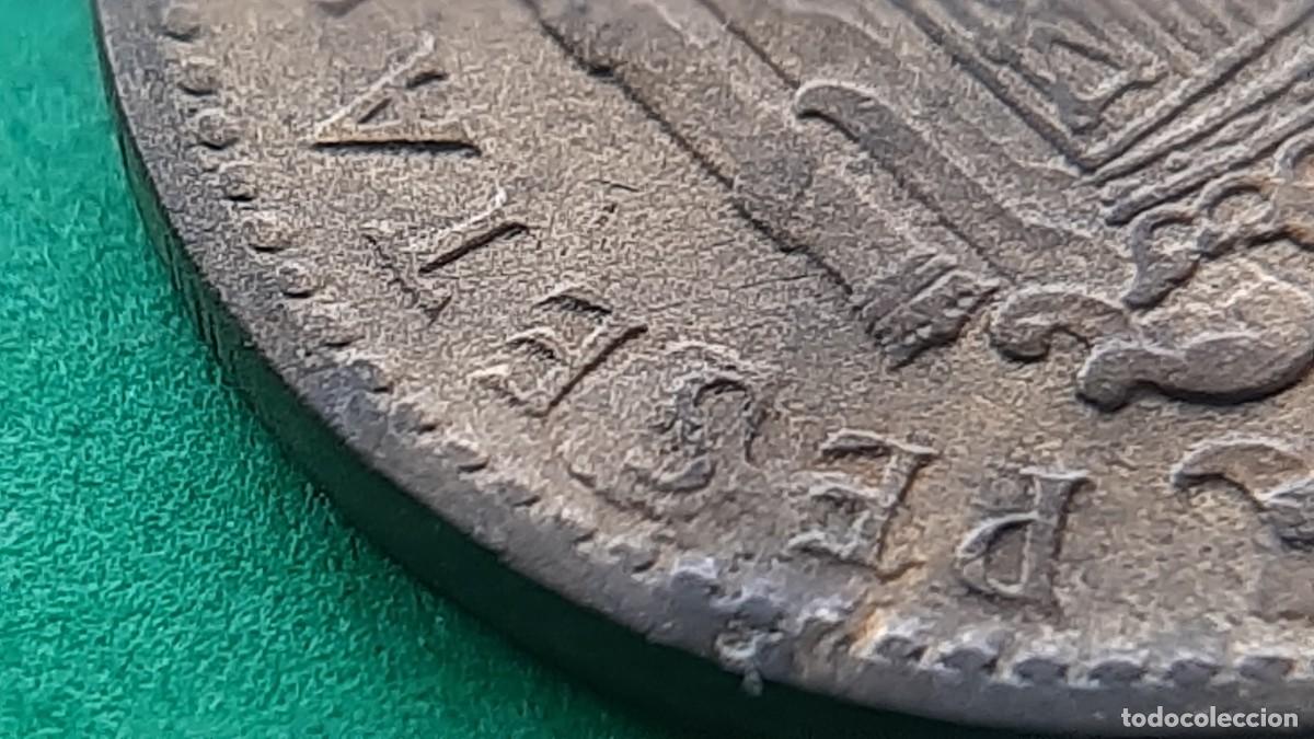Monedas con errores: (ERROR-ESPA&Ntilde;A)(1953*56) 1 PESETA CON EXCESO DE METAL. - Foto 17