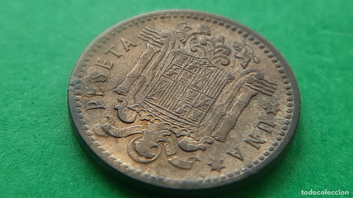 Monedas con errores: (ERROR-ESPA&Ntilde;A)(1953*56) 1 PESETA CON EXCESO DE METAL. - Foto 18