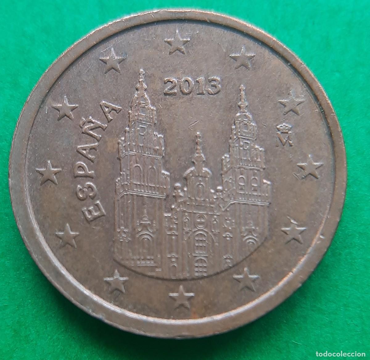 Monedas con errores: (ERROR-ESPA&Ntilde;A)(2013) 2 C&Eacute;NTIMOS CON FECHA REMARCADA - Foto 3