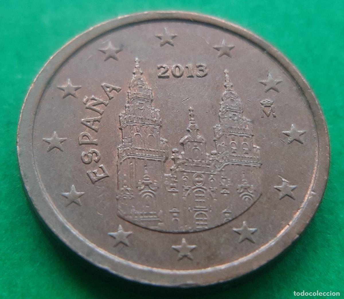 Monedas con errores: (ERROR-ESPA&Ntilde;A)(2013) 2 C&Eacute;NTIMOS CON FECHA REMARCADA - Foto 4