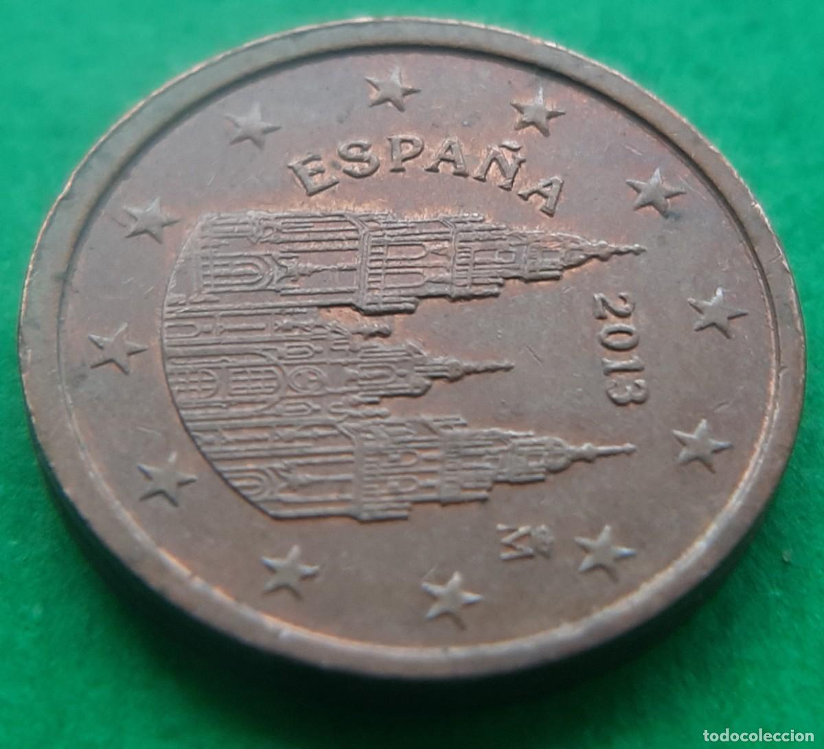 Monedas con errores: (ERROR-ESPA&Ntilde;A)(2013) 2 C&Eacute;NTIMOS CON FECHA REMARCADA - Foto 12