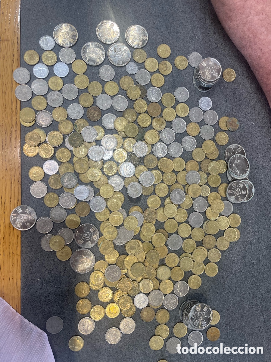 Monedas con errores: Lote de monedas A&ntilde;os 70/80 - Foto 1