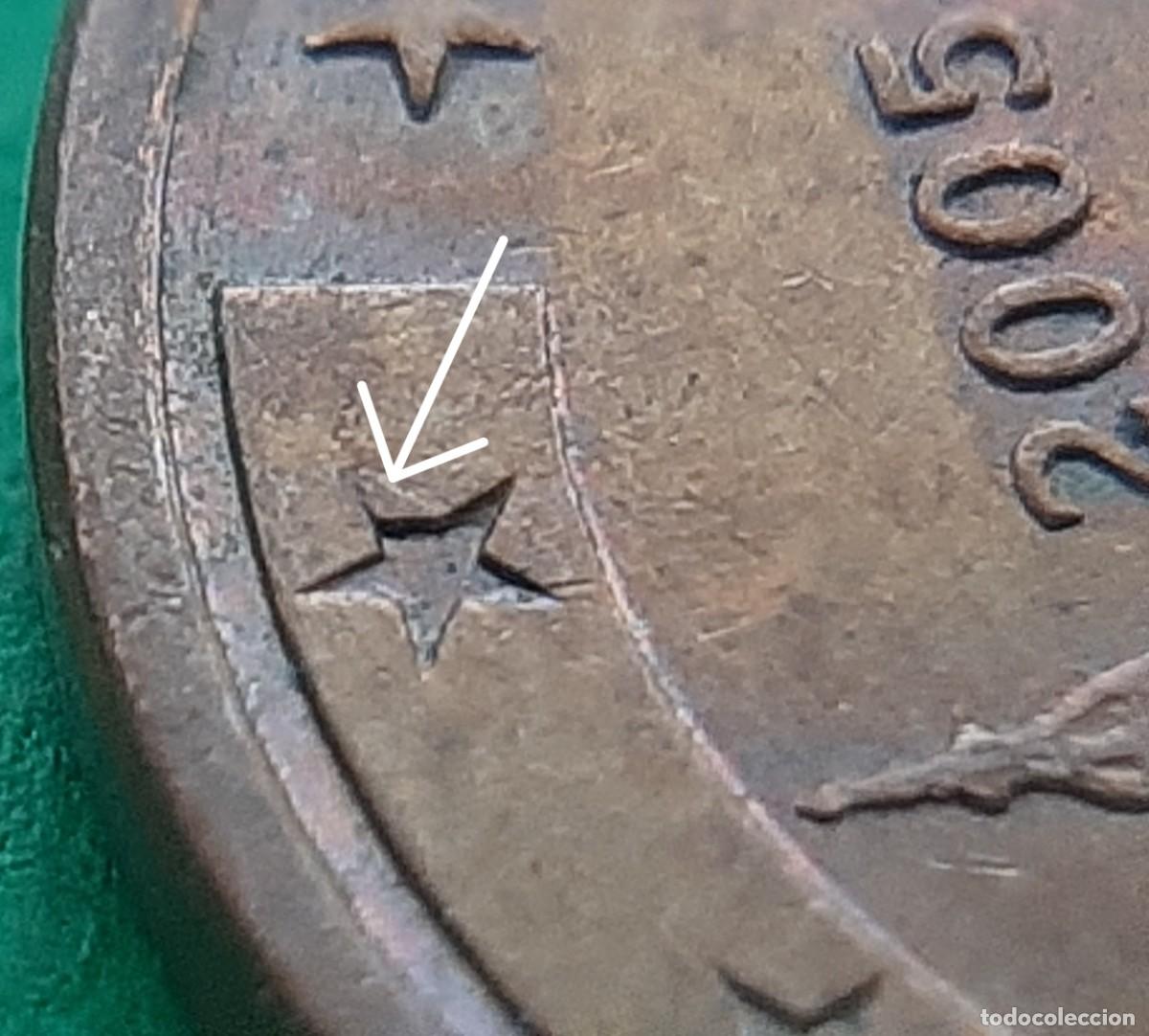 Monedas con errores: (ERROR-ESPA&Ntilde;A)(2005) 5 C&Eacute;NTIMOS CON EXCESO DE METAL. ESTRELLA NO VACIADA - Foto 12