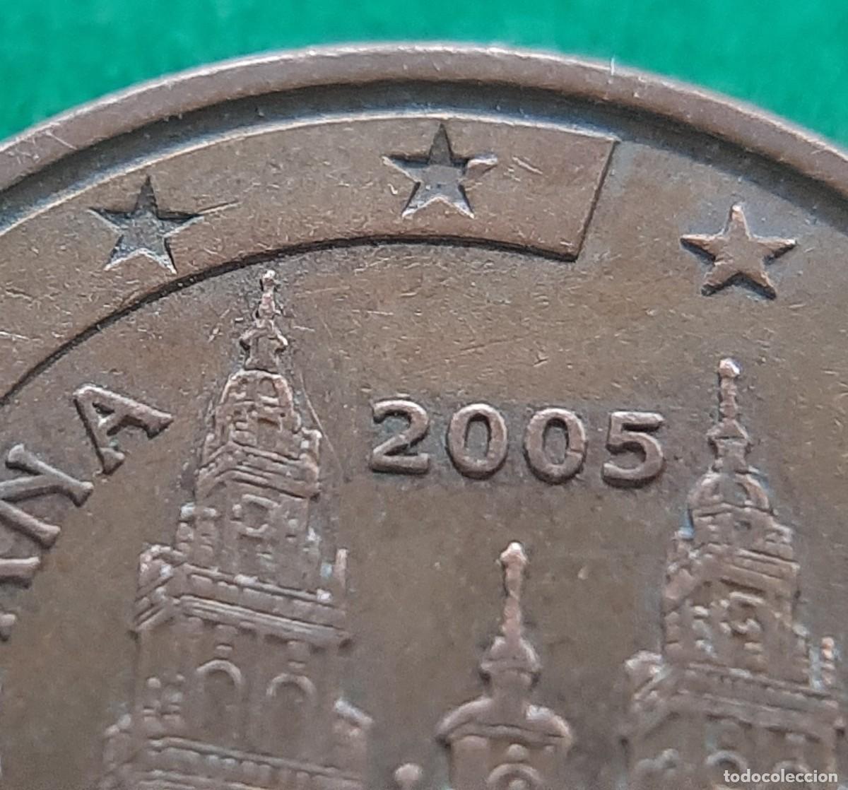 Monedas con errores: (ERROR-ESPA&Ntilde;A)(2005) 5 C&Eacute;NTIMOS CON EXCESO DE METAL. ESTRELLA NO VACIADA - Foto 15